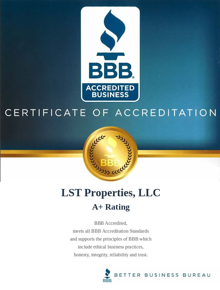 LST Properties LLC BBB A+ Accredited Business profile